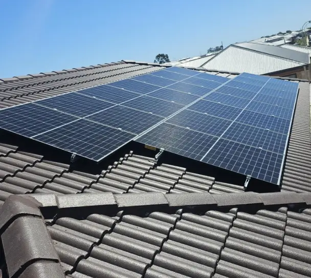 Successfully installed solar panels on roof by Fortune Solar